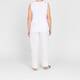 Marina Rinaldi Satin and Jersey Vest White 