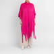 Noen Cotton Blend Roll Neck Sweater Fuchsia 