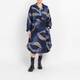 Noen Abstract Print Dress Navy