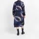 Noen Abstract Print Dress Navy