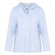 Noen Zip Up Jersey Hoodie Pale Blue