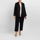 Noen Linen Pull On Trousers Black 