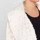 Noen Textured Embroidered Jacket Cream