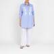 Noen Stripe Embroidered Shirt Blue 