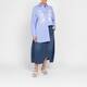 Noen Stripe Embroidered Shirt Blue 