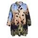 Noen Abstract Print Long Shirt Moss