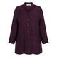Noen Long Shirt Abstract Detail Bordeaux