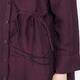 Noen Long Shirt Abstract Detail Bordeaux
