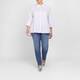 Noen Pinstripe Shirt Lavender and White