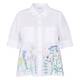 Noen Embroidered Floral Cotton Shirt White