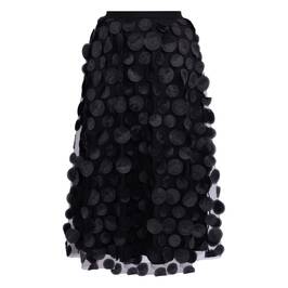 Noen Embellished Mesh Skirt Black - Plus Size Collection