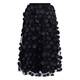 Noen Embellished Mesh Skirt Black