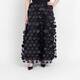 Noen Embellished Mesh Skirt Black