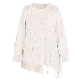 Noen Cotton Sweater Cream - Plus Size Collection