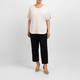 Noen Sand Viscose Linen Blend T-Shirt 