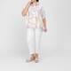 Noen Pull-On Jersey Trouser White