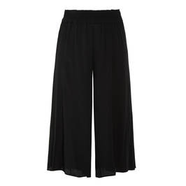 ELENA MIRO WIDE LED TROUSERS BLACK  - Plus Size Collection