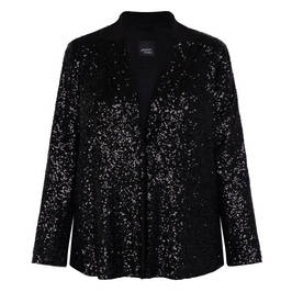 Persona by Marina Rinaldi Sequin Blazer Black  - Plus Size Collection