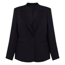 Persona by Marina Rinaldi Single Button Blazer Black - Plus Size Collection