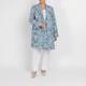 Persona by Marina Rinaldi Embroidered Floral Jacket Blue 