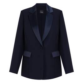 Persona by Marina Rinaldi Tuxedo Jacket Navy  - Plus Size Collection