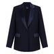 Persona by Marina Rinaldi Tuxedo Jacket Navy 