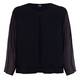 Persona by Marina Rinaldi Georgette Jacket Navy 