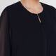 Persona by Marina Rinaldi Georgette Jacket Navy 