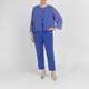 Persona by Marina Rinaldi Vest with Optional Sleeves Cornflower Blue 