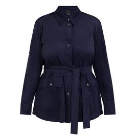 Persona by Marina Rinaldi Saharan Jacket Navy  - Plus Size Collection