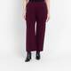 Persona by Marina Rinaldi Knitted Trousers Burgundy 