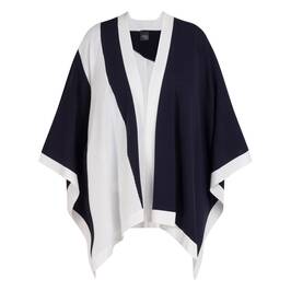 Persona by Marina Rinaldi Poncho Navy - Plus Size Collection