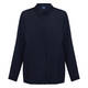 Persona by Marina Rinaldi Silk Blend Crepe de Chine Shirt Navy 