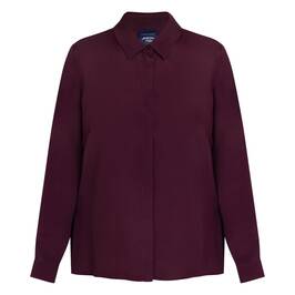 Persona by Marina Rinaldi Silk Blend Shirt Burgundy - Plus Size Collection