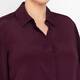 Persona by Marina Rinaldi Silk Blend Shirt Burgundy