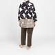 Persona by Marina Rinaldi Cotton Poplin Printed Shirt Khaki