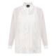 Persona by Marina Rinaldi Georgette Shirt With Flounce Vanilla