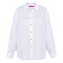 Persona by Marina Rinaldi Linen Shirt White  - Plus Size Collection