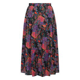 Persona by Marina Rinaldi Floral Print Tiered Skirt - Plus Size Collection