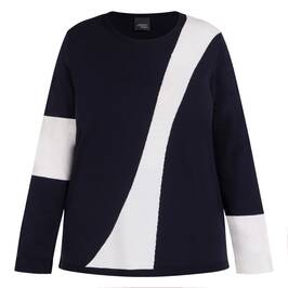 Persona by Marina Rinaldi Sweater Navy - Plus Size Collection