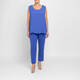 Persona by Marina Rinaldi Vest with Optional Sleeves Cornflower Blue 