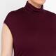 Persona by Marina Rinaldi Jersey Polo-Neck Top Burgundy