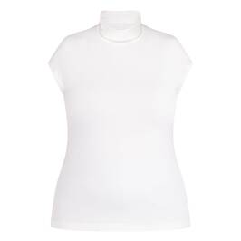 Persona by Marina Rinaldi Jersey Polo-Neck Top Ivory - Plus Size Collection