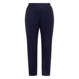 Persona by Marina Rinaldi Suedette Trousers Navy  - Plus Size Collection