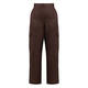 Persona by Marina Rinaldi Flax Linen Cargo Trousers Brown