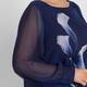 Persona by Marina Rinaldi Georgette Tunic Navy 