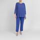 Persona by Marina Rinaldi Pleated Tunic Cornflower Blue