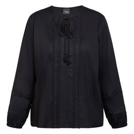 Persona by Marina Rinaldi Tunic Cotton Black - Plus Size Collection