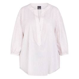 Persona by Marina Rinaldi Cotton Linen Tunic Sand - Plus Size Collection