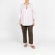 Marina Rinaldi Linen Cigarette Trousers Khaki Green
